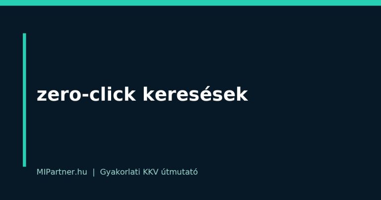zero-click keresések – gyakorlati útmutató KKV-knak