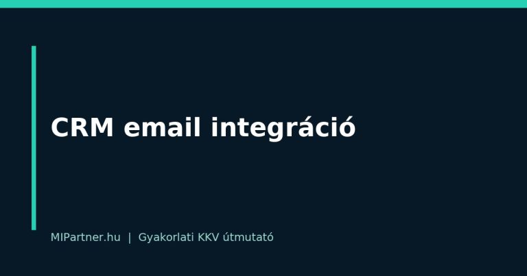 CRM email integráció – gyakorlati útmutató KKV-knak