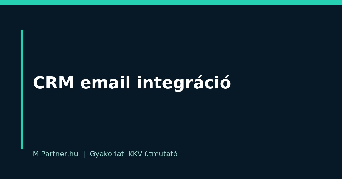 CRM email integráció – gyakorlati útmutató KKV-knak