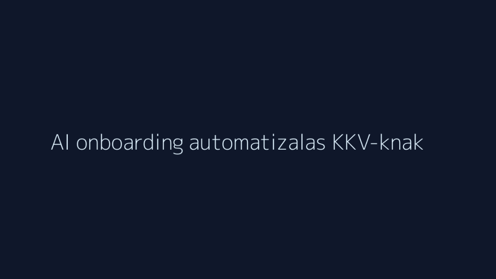 AI onboarding automatizálás KKV-knak folyamatábra KKV csapatok számára