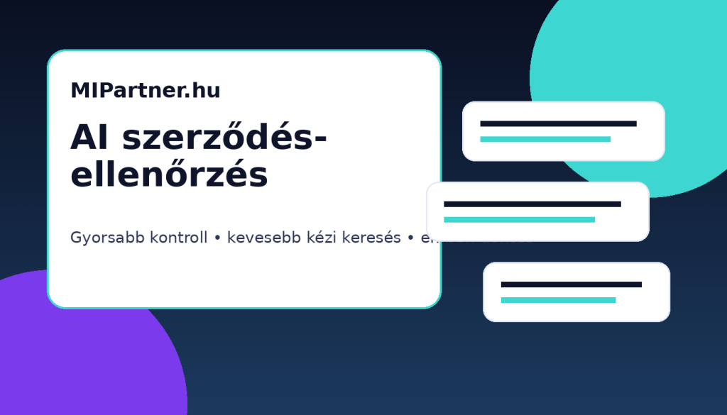 AI szerződés-ellenőrzés KKV-knak adminisztrációs folyamatban